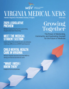 2024 Virginia Medical News magazine cover